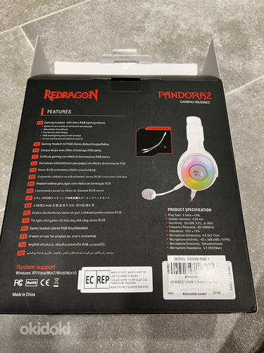 Redragon Pandora H350 wired gaming headset (kõrvaklapid) (foto #10)