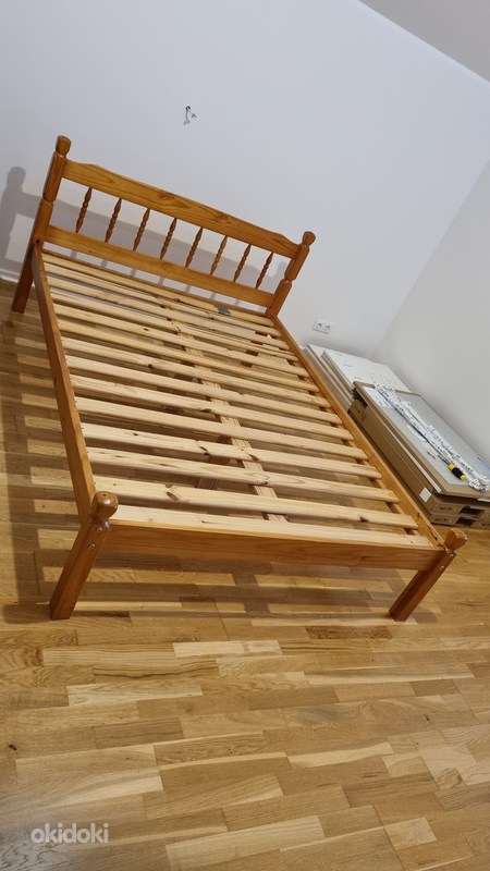 Puidust voodi koos madratsiga - 135 x 190 (foto #4)