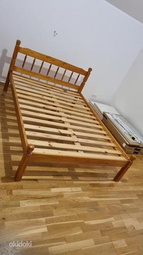 Деревянная кровать с матрасом - 135 x 190 (фото #4)