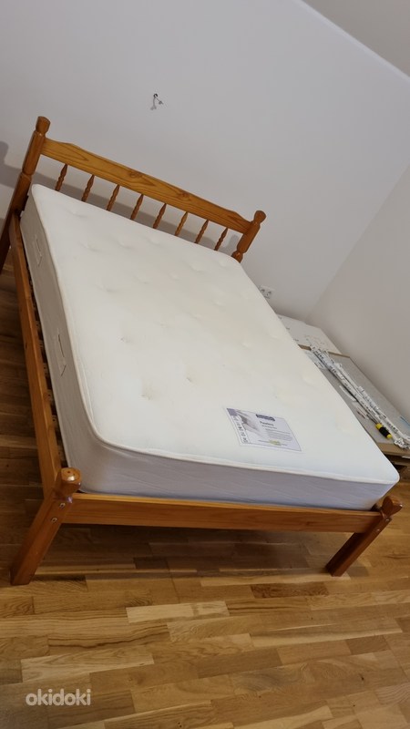 Puidust voodi koos madratsiga - 135 x 190 (foto #10)