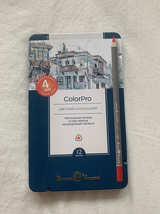 Pliiatsid ColorPro 12tk, värvilised pliiatsid ColorPro 12tk (1 foto / 2)