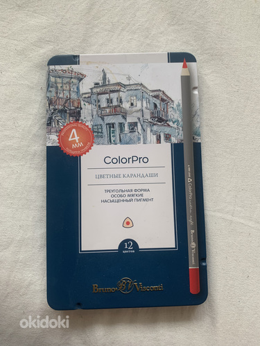 Pliiatsid ColorPro 12tk, цветные карандаши ColorPro 12шт