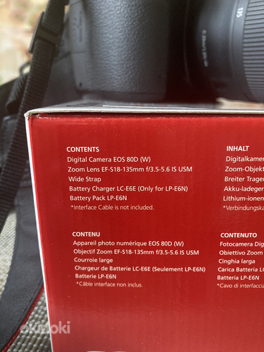 Canon 80D + EF-S18-135мм + сумка (фото #2)