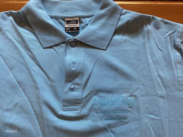 Синяя футболка-поло для гольфа One & Only Maldives - размер XXL. (фото #2)