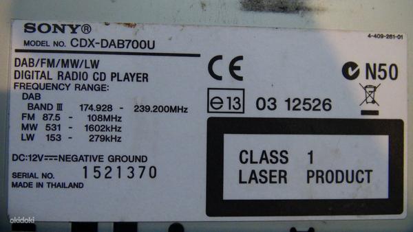 Sony CDX-DAB700U (foto #3)