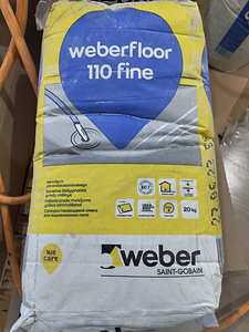 СМЕСЬ ДЛЯ ПОЛА WEBERFLOOR 110 Fine 20 кг / 9 мешков (1 фото из 1)
