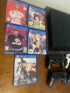 PS4 1TB+5 mängu+4 mängupatja (3 foto / 3)