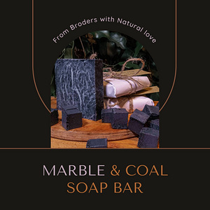 Handmade Marble & Coal Soap Bar by Natural Broders