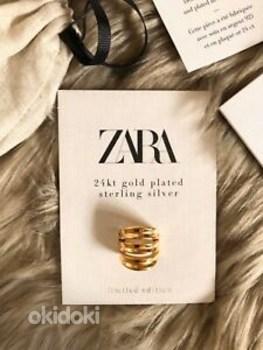 Кольцо Zara из золота 24 карата неиспользованное в оригинальной упаковке (фото #1)