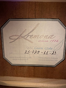 Гитара Kremona – Sofia Soloist S65C Global Green (9 фото из 10)
