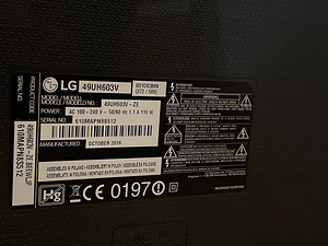 ПРОДАЕТСЯ LG 4K SMART TV 49” ТЕЛЕВИЗОР (9 фото из 9)