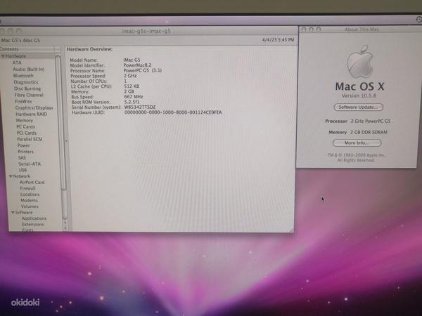 Retro Apple iMac G5 1.8 20" A1076 2TK (foto #3)