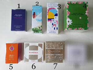 Naiste lõhnad Hermes/Shiseido/Marc Jacobs/Escada (1 foto / 7)