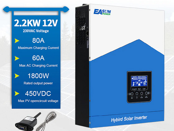 Easun 12V inverter + solar