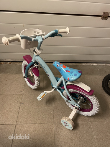 Детский велосипед Disney Frozen 2 12", синий (фото #2)