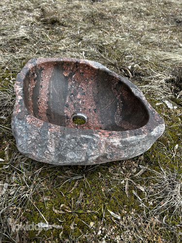 Käsitsi tehtud kivist valamu / Granite washbasin. (foto #4)