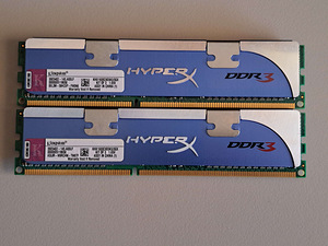 DDR3 Kingston HyperX 2x1gb CL9 1600