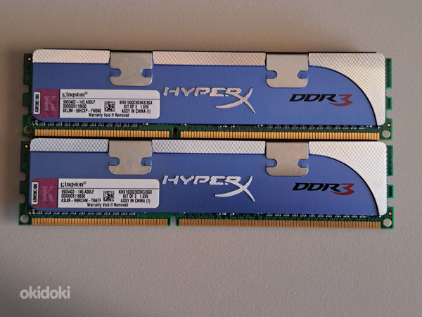 DDR3 Kingston HyperX 2x1gb CL9 1600 (foto #1)