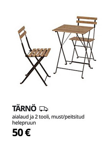 tÄRNÖ aialaud ja 2 tööriista / aialaud ja toolid IKEA (2 foto / 4)
