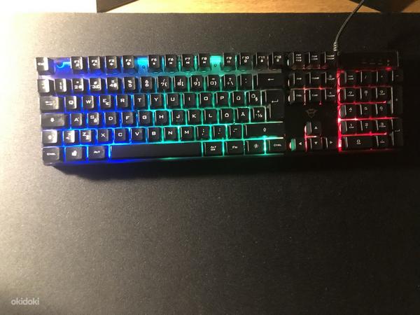 Trust gaming led keyboard+Fury warrior rgb mouse (foto #6)