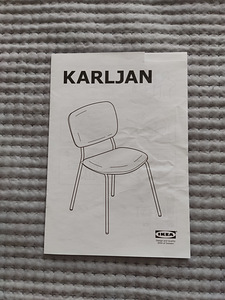 Стул KARLJAN, IKEA , съемная обивка (чехол) на молнии (1 фото из 7)