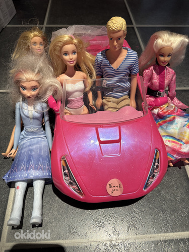 Barbie машина и куклы (фото #1)