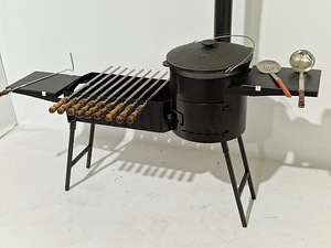 Grillahi 2in1 eemaldatavate jalgade ja toruga D40cm (1 foto / 6)