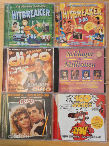 2 topelt- CD-d + 4CD-d tantsumuusikaga