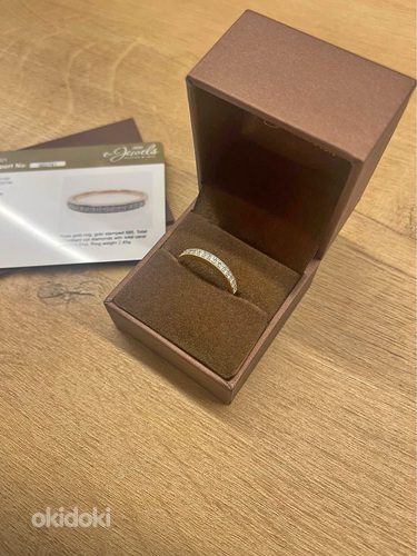 UUS Золотое кольцо, обручальное кольцо 585 16,8 мм 0,21 кара (фото #1)