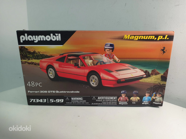 Playmobil Famous Cars 71343 Magnum Ferrari 308 GTS (фото #3)