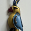 Prada Parrot Bird Leather Bag Charm Key Ring (фото #1)
