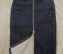 Совершенно новая джинсовая юбка миди из эластичного денима