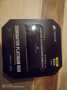 CORSAIR DOMINATOR PLAT RGB 64GB (2x32GB) DDR5 6400MT/s CL32 (1 foto / 4)