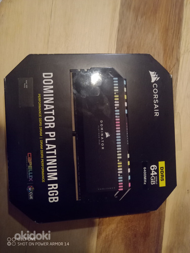 CORSAIR DOMINATOR PLAT RGB 64GB (2x32GB) DDR5 6400MT/s CL32