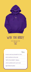 BTS ARTIST-MADE COLLECTION BY BTS JIMIN - WITH YOU ХУДИ XL (2 фото из 6)