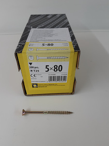 Puidukruvi CS 5×80 200 tk/pakk TORX T25 (3 foto / 3)