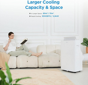 Konditsioneer Midea Silent Cool 26 Pro, 2,6 kW, valge (3 foto / 10)