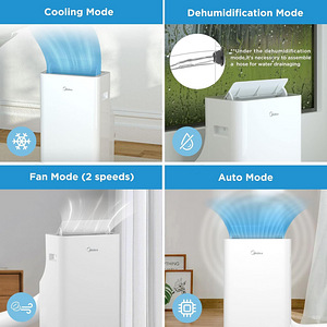 Konditsioneer Midea Silent Cool 26 Pro, 2,6 kW, valge (4 foto / 10)