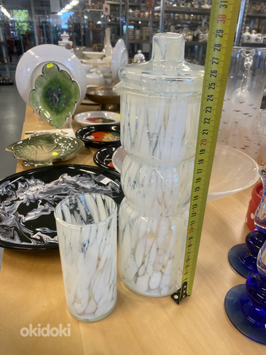 Vintage Klaaskann ja klaas (foto #2)