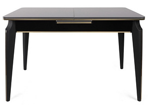 Обеденный стол раздвижной Kalune Design Star 981, золотой/черный/муравьиный