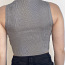 Knit crop top grey colour/ кроп топ серый цвет (фото #2)