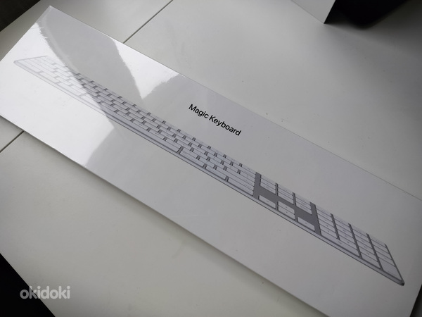 Apple Magic Keyboard, белая беспроводная клавиатура, MQ052RS (фото #1)