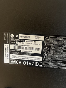 Lg smart tv UHD 49” 49UB830V (2 foto / 2)