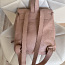 Розовый пудровый кожаный рюкзак Massimo Dutti (фото #4)