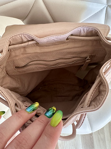 Massimo Dutti puuderroosa nahast seljakott (7 foto / 8)