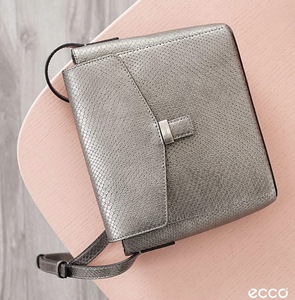 Кожаная сумка Ecco crossbody кросс-боди / kott Ecco (2 фото из 9)