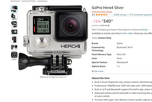 GoPro Hero 4 Серебряный (1 фото из 2)