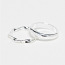 (NEW) ASOS silver plated 2 rings, size M/L (foto #2)