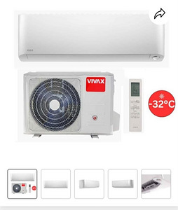 Õhksoojuspump Vivax Y Design ( UUS pakendis ) sise ja välis (2 foto / 5)