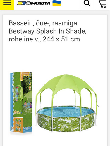 Bestway bassein 244 x 51 cm UUS